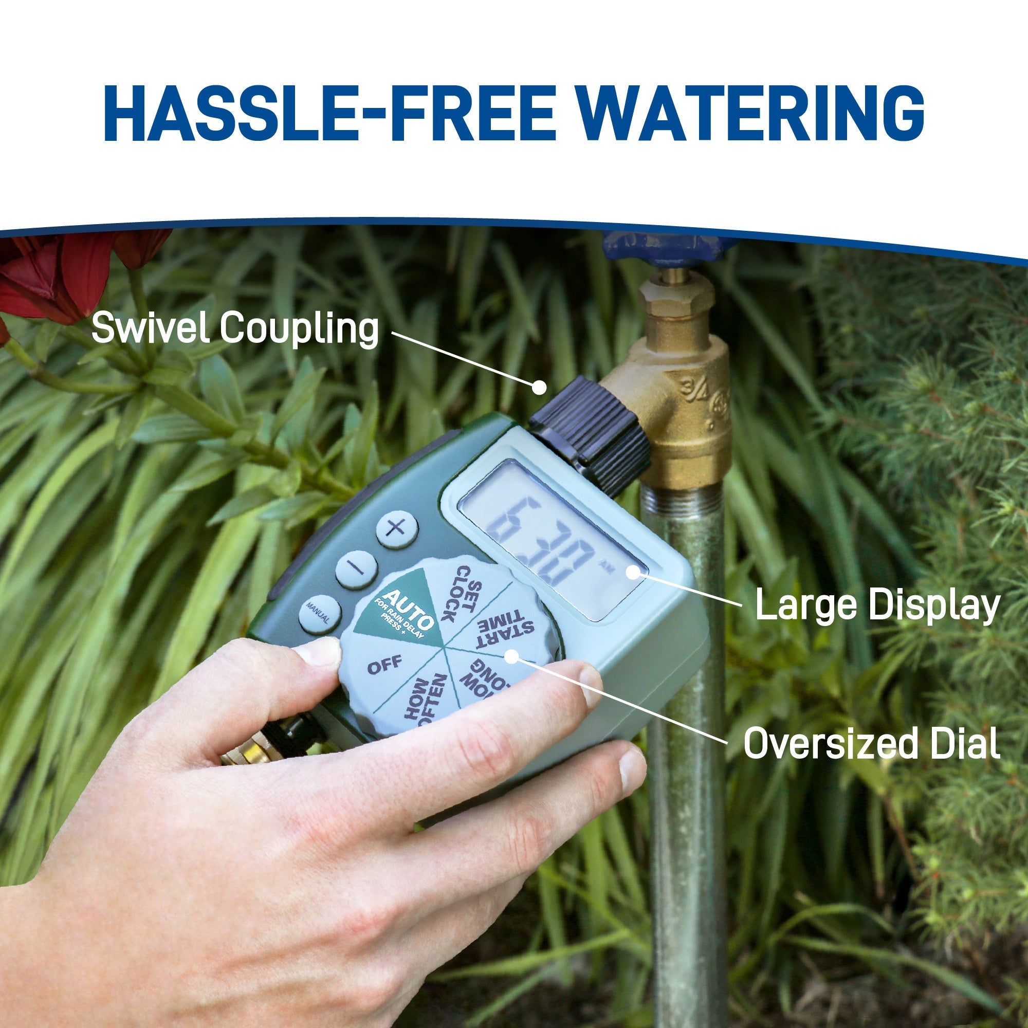 1-Outlet Programmable Hose Faucet Timer - Cheeky Garden
