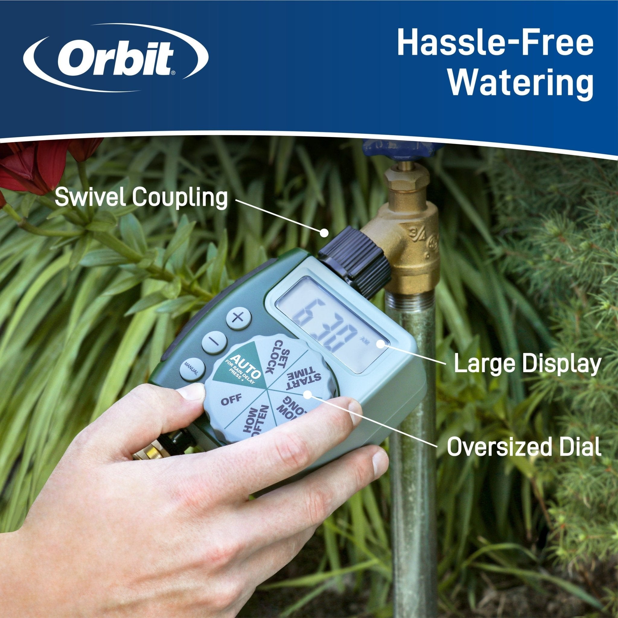 1-Outlet Programmable Hose Faucet Timer - Cheeky Garden