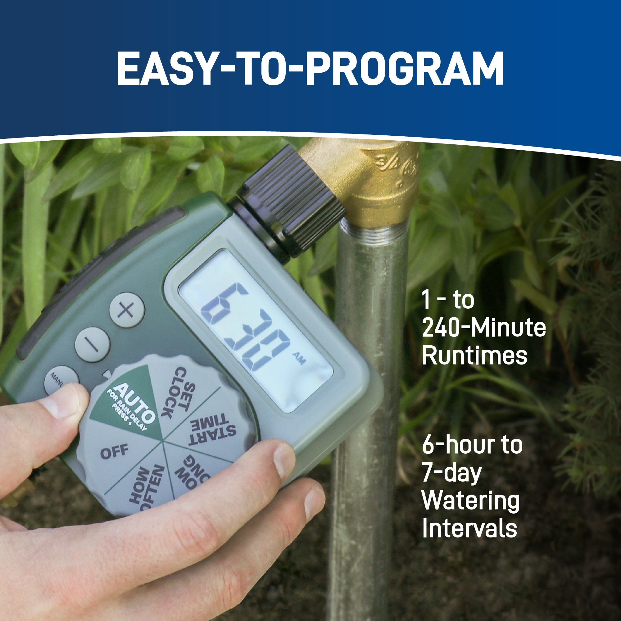 1-Outlet Programmable Hose Faucet Timer - Cheeky Garden