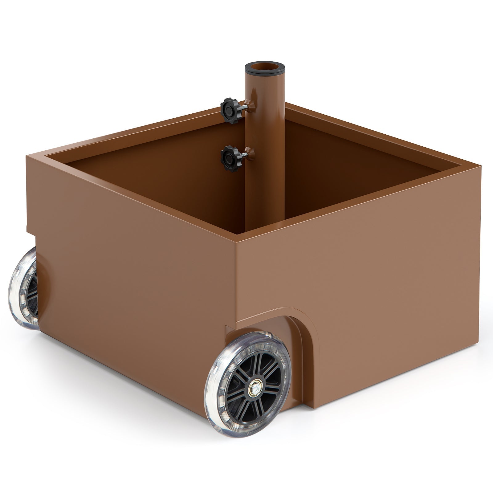 150 Pounds Patio Umbrella Base Stand Wheels Planter Outdoor - Cheeky Garden