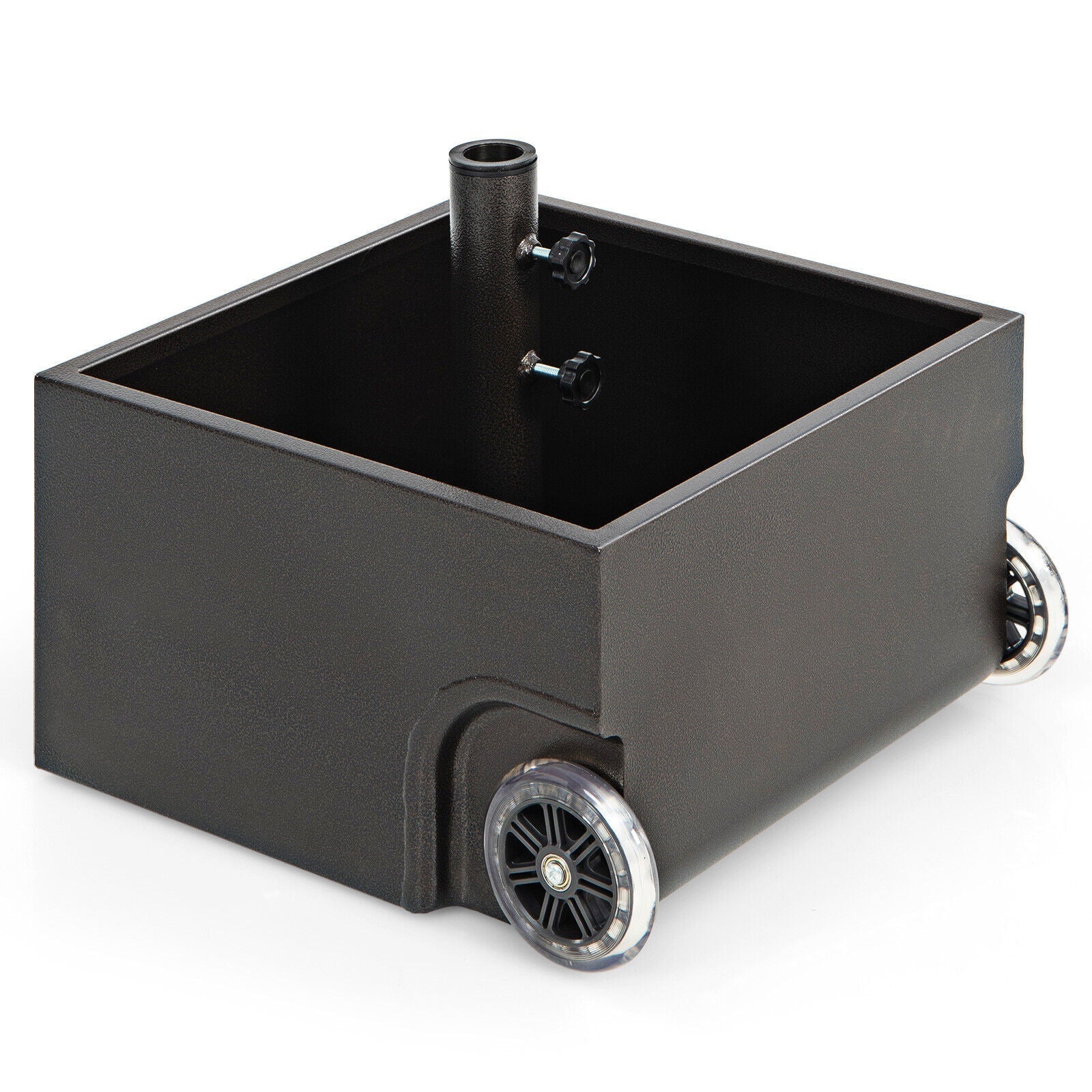 150 Pounds Patio Umbrella Base Stand Wheels Planter Outdoor - Cheeky Garden