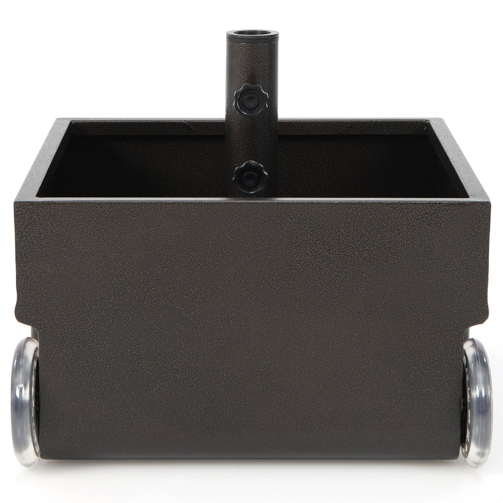 150 Pounds Patio Umbrella Base Stand Wheels Planter Outdoor - Cheeky Garden
