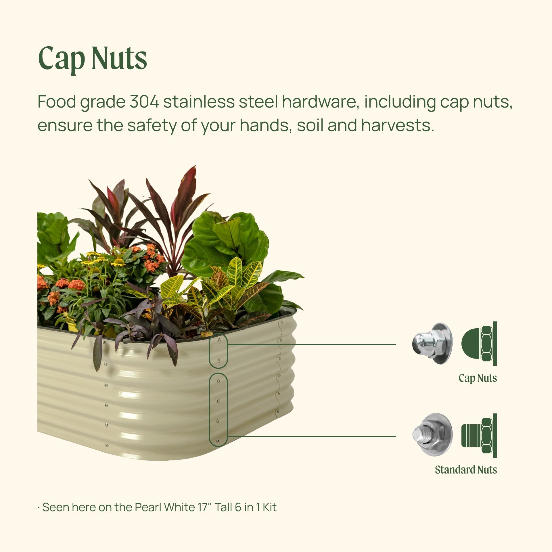 17" Tall 4 In 1 Small Modular Metal Raised Garden Bed Kit - Cheeky Garden
