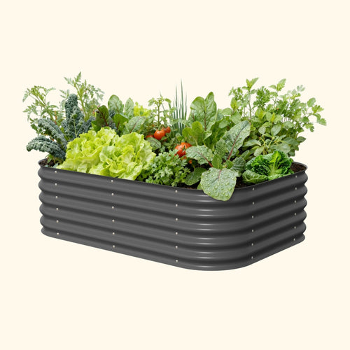 17" Tall 6 In 1 Medium Modular Metal Raised Garden Bed Kit - Cheeky Garden