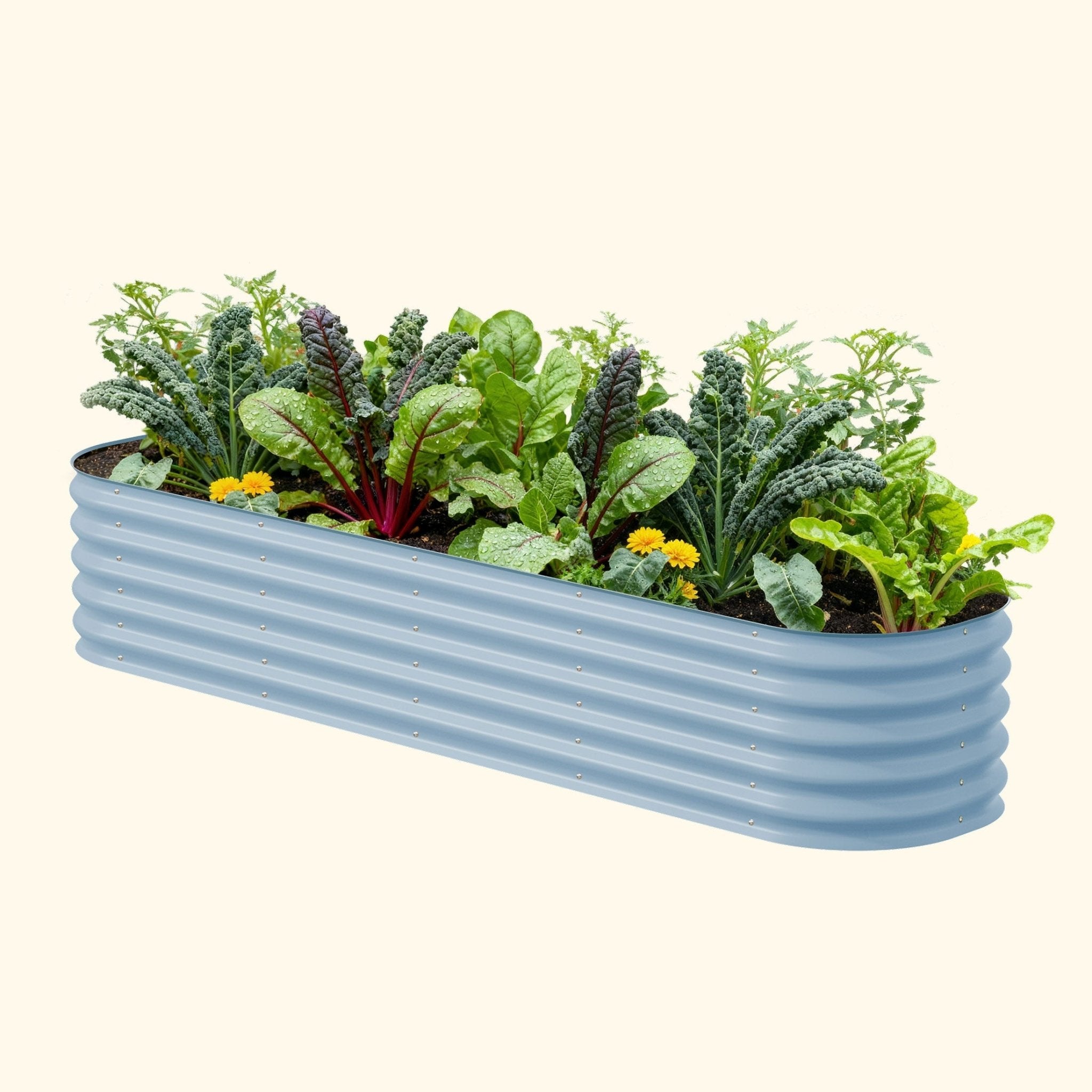 17" Tall 9 In 1 Large Modular Metal Raised Garden Bed Kit - Cheeky Garden