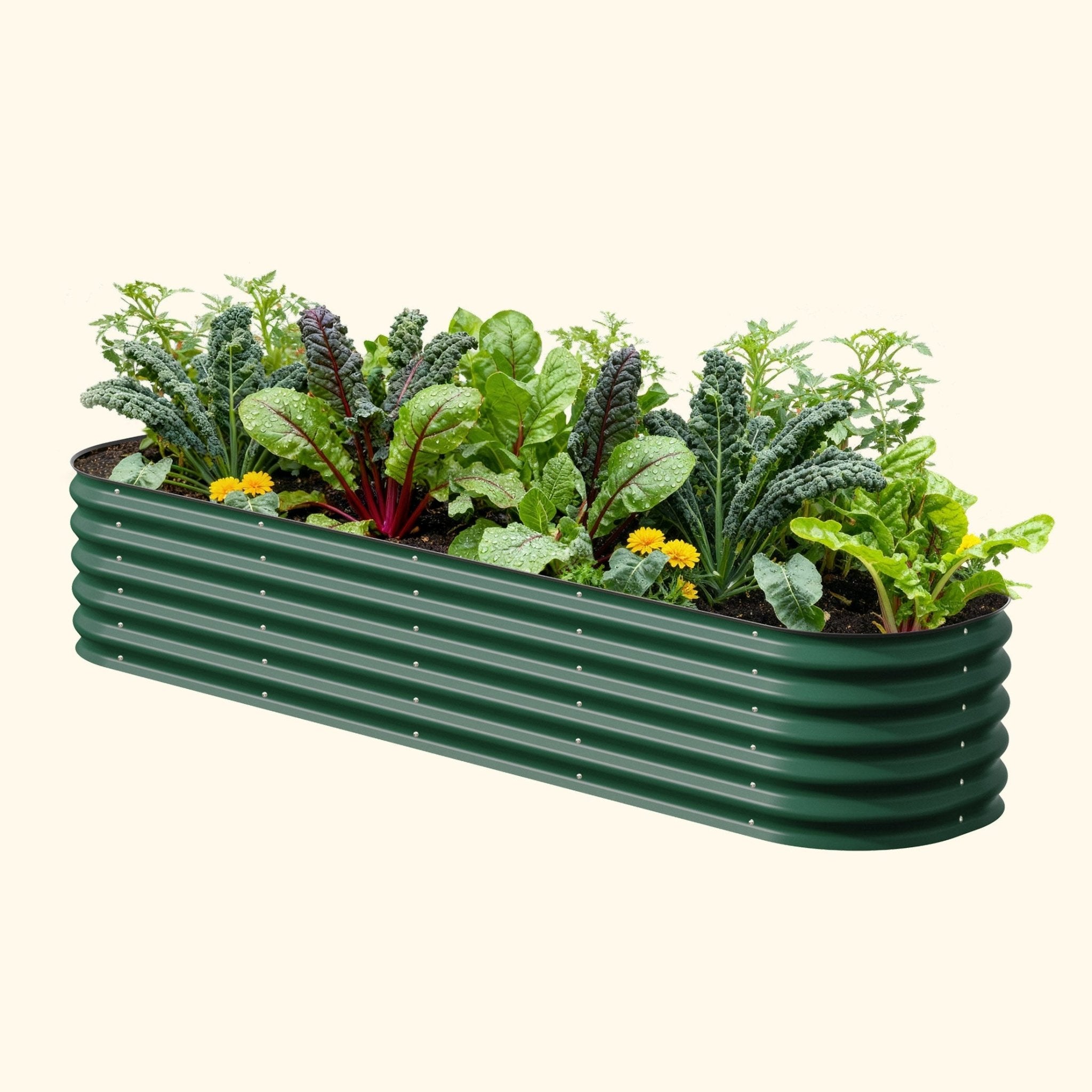 17" Tall 9 In 1 Large Modular Metal Raised Garden Bed Kit - Cheeky Garden