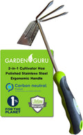 2-in-1 Garden Cultivator Rake Hoe Tiller Tool - Cheeky Garden