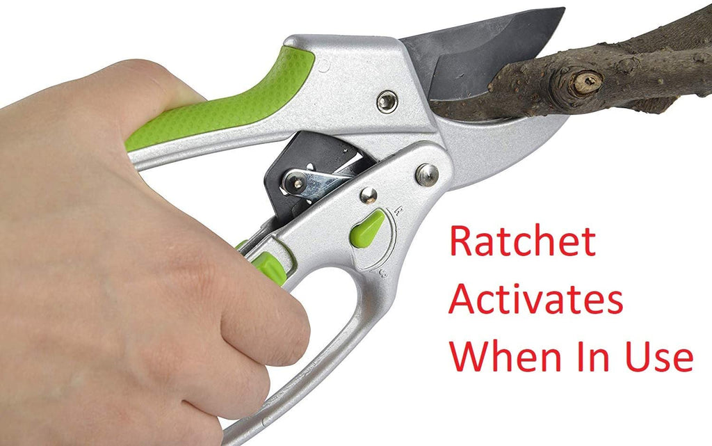 2-in-1 Garden Ratchet Pruning Shears Clippers - Cheeky Garden