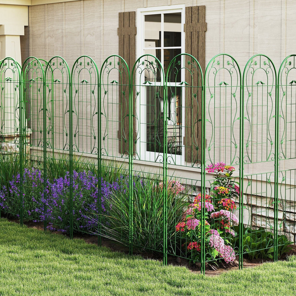 2 Pack 86.5 x 20 Inches Metal Garden Trellis for Climbing Plants - Cheeky Garden