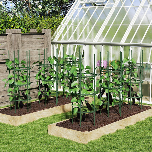 3 Pack 60 inch Adjustable Tall Plant Support Trellis for Climbing Plants - Cheeky Garden