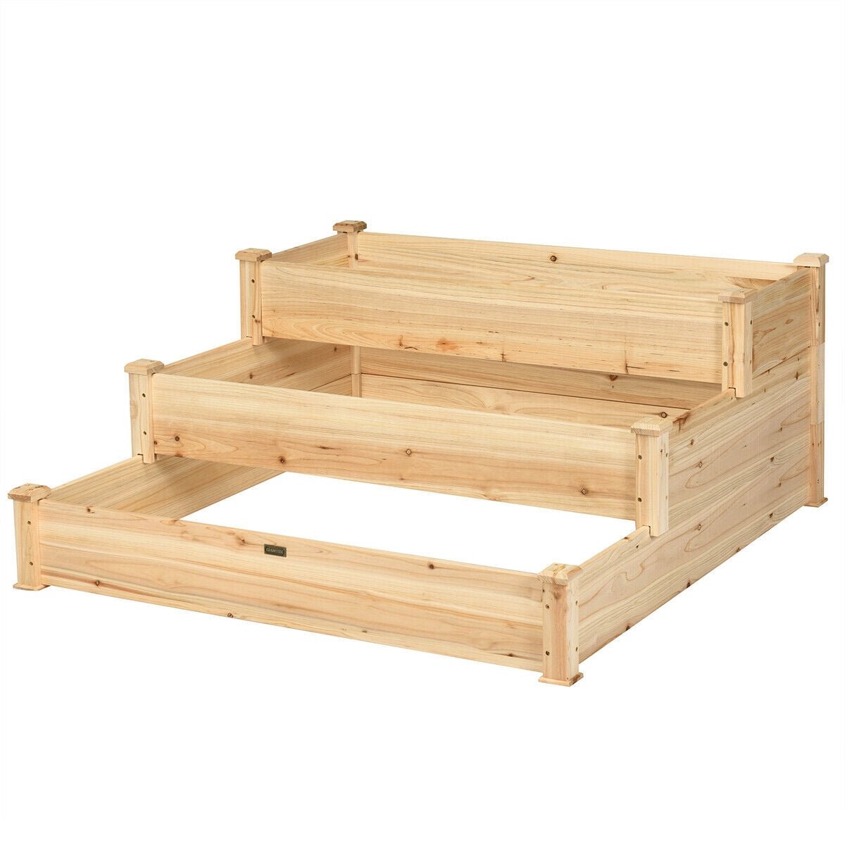 3 Tier Elevated Wooden Vegetable Garden Bed - Cheeky Garden
