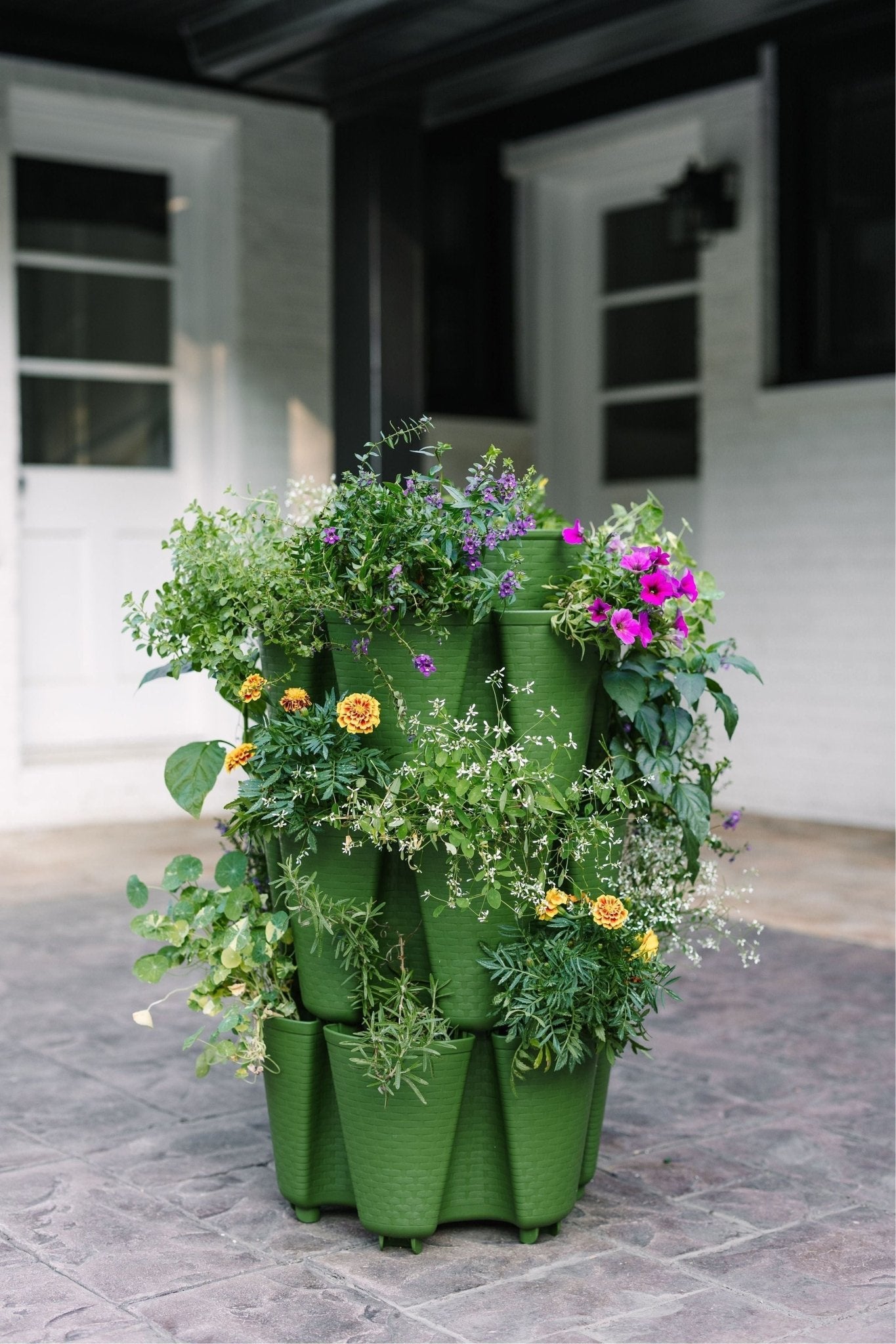 3 Tier GreenStalk Garden Original Vertical Planter - Basket Weave Texture - Cheeky Garden