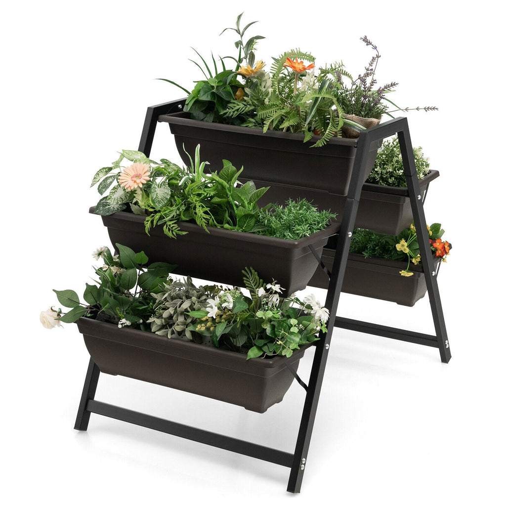 3-Tier Vertical Raised Garden Bed with 5 Plant Boxes - Cheeky Garden