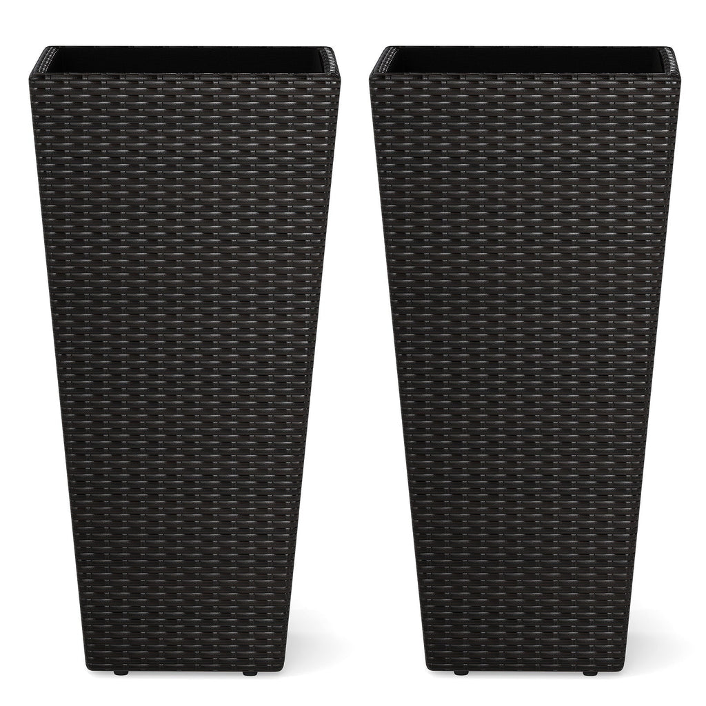 30 Inch Modern Decorative Planter Pots Set of 2 with Open-ended Base - Cheeky Garden