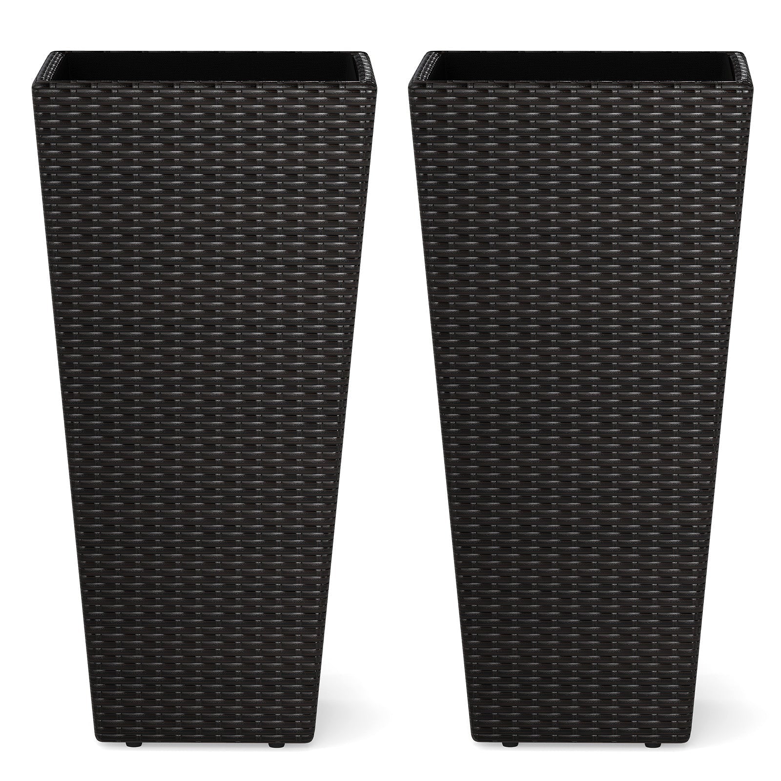 30 Inch Modern Decorative Planter Pots Set of 2 with Open-ended Base - Cheeky Garden
