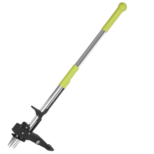 38.97in Aluminum Weed Puller Stand Up Weeder Without Bending Kneeling Manual Weed Remover Tool with 4 Claws for Lawn Yard Garden Patio - Cheeky Garden