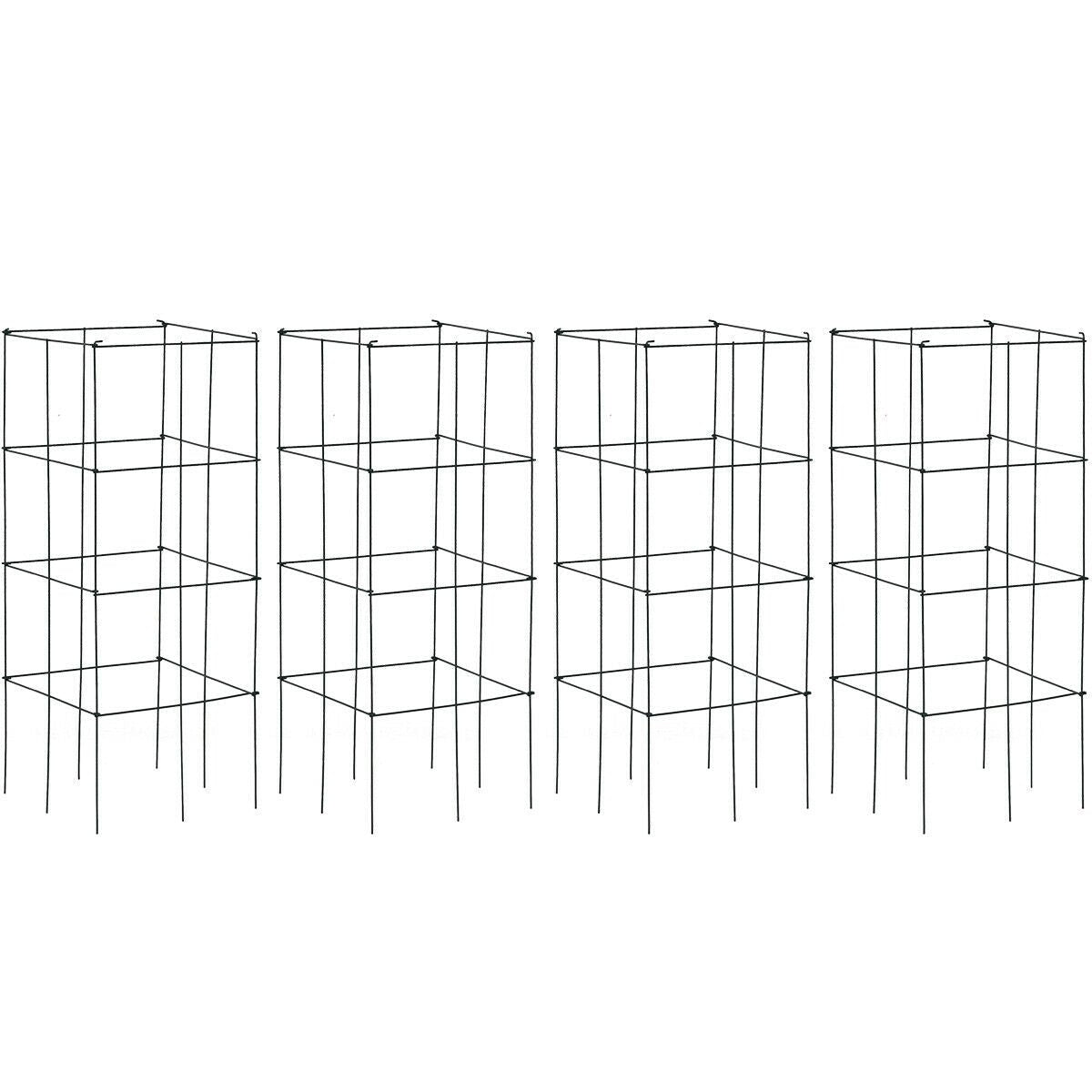 4 Pack Garden Trellis for Climbing Plants for Flower Vegetable - Cheeky Garden