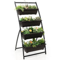 4-Tier Vertical Raised Garden Bed with 4 Containers and Drainage Holes - Cheeky Garden
