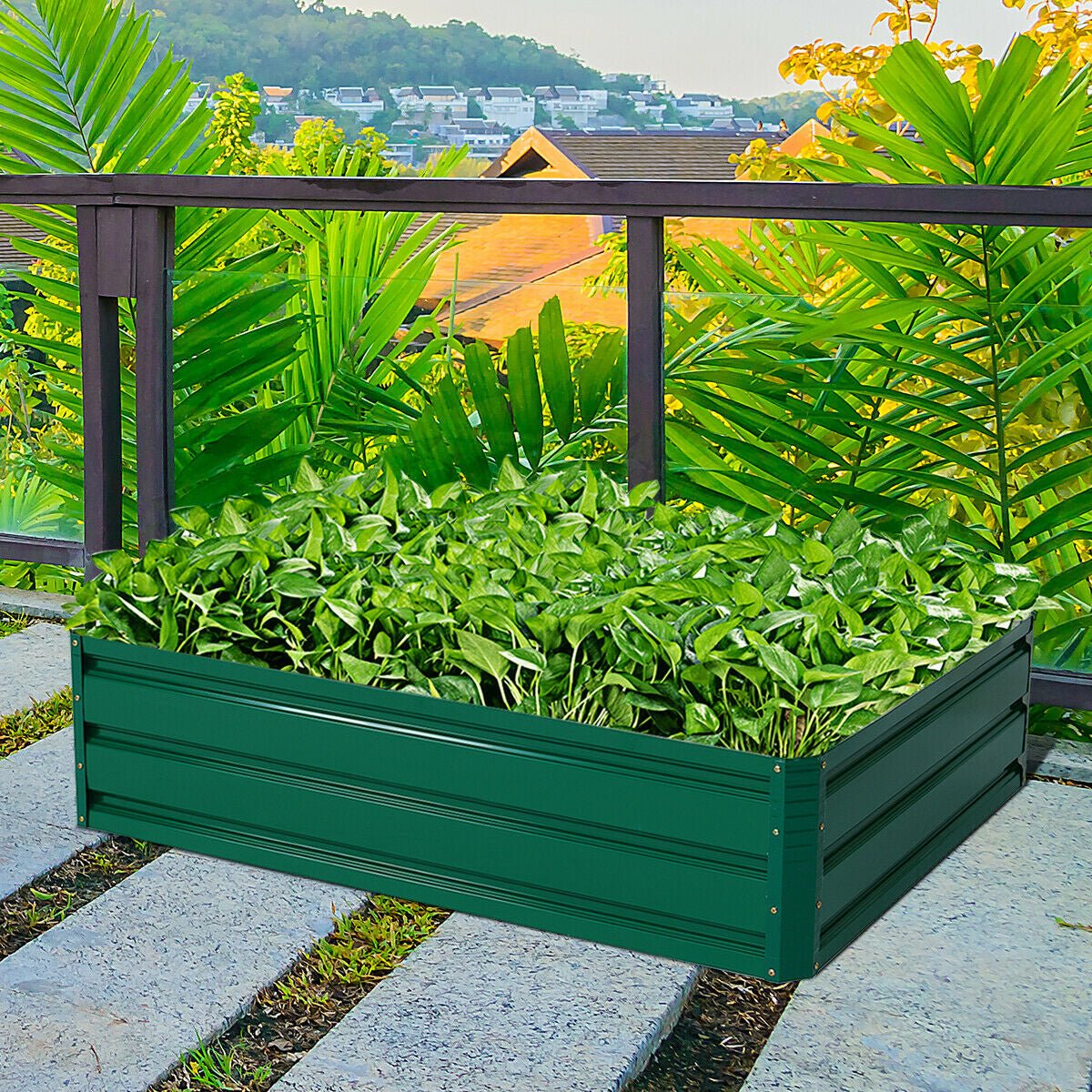 47.5 Inch Patio Raised Garden Bed Vegetable Flower Planter - Cheeky Garden