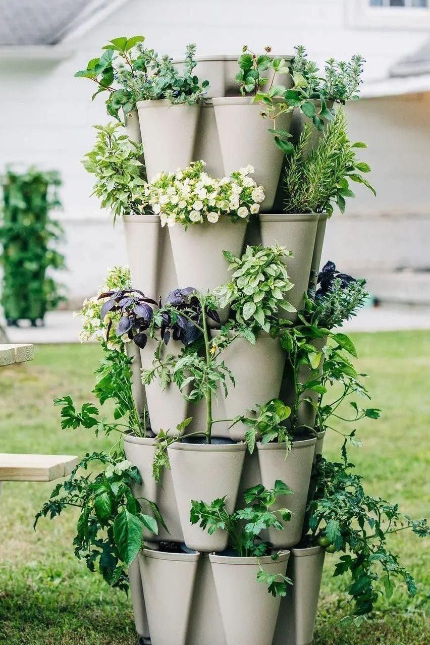 5 Tier GreenStalk Garden Original Vertical Planter - Basic Texture - Cheeky Garden