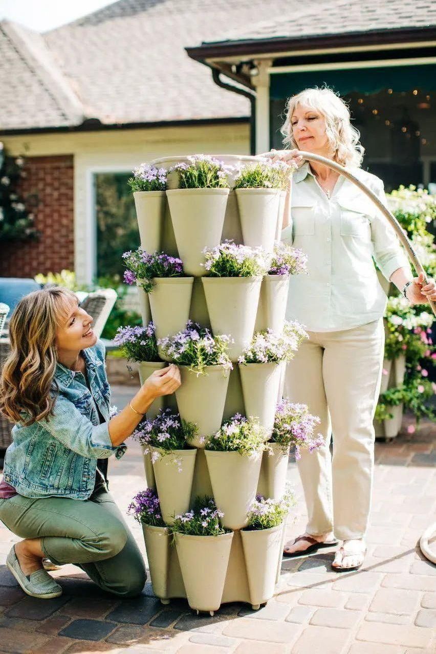5 Tier GreenStalk Garden Original Vertical Planter - Basic Texture - Cheeky Garden