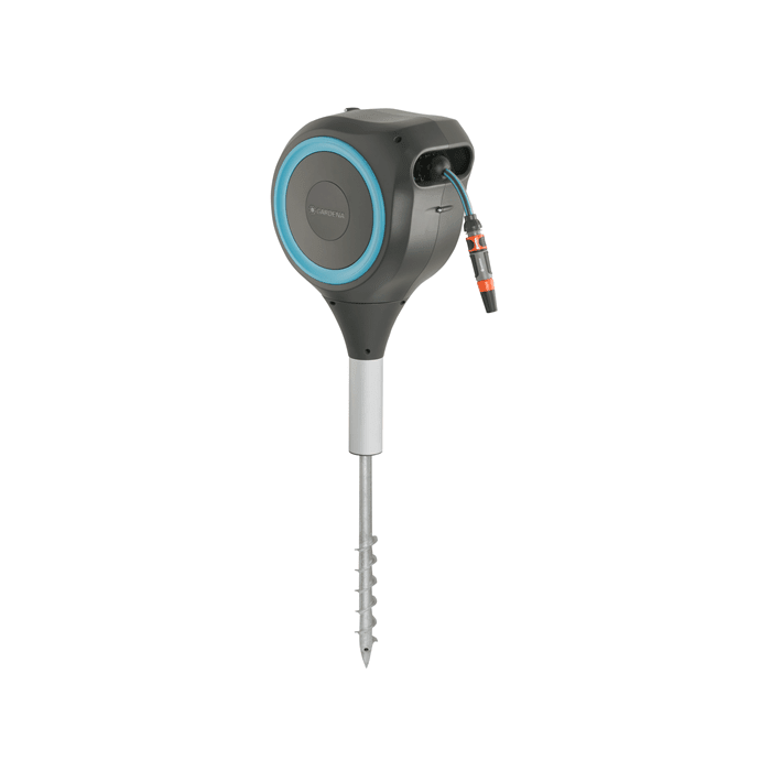 50 ft. Hose Reel on Metal Spike – Portable Ground Stake - Cheeky Garden