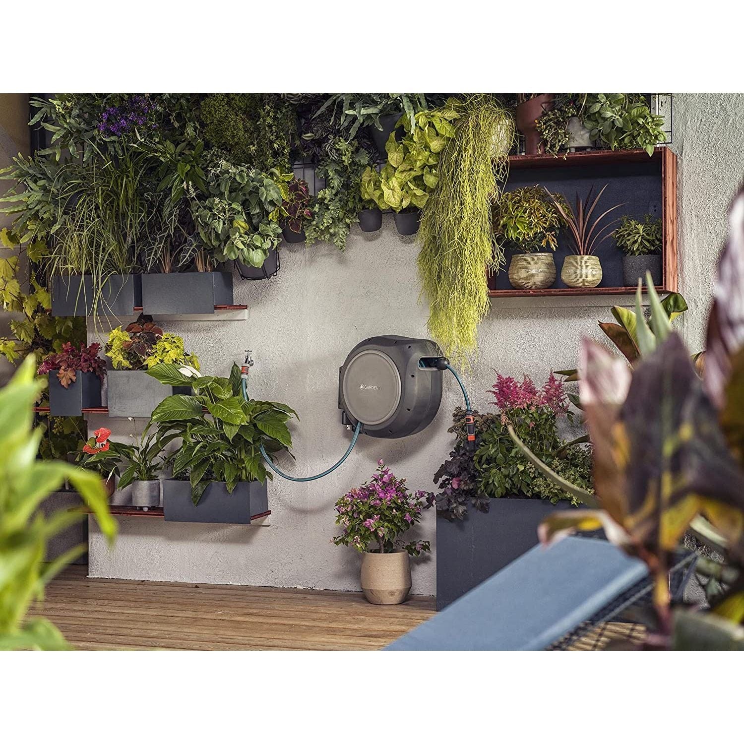50 ft. Wall Mount Hose Reel - Cheeky Garden