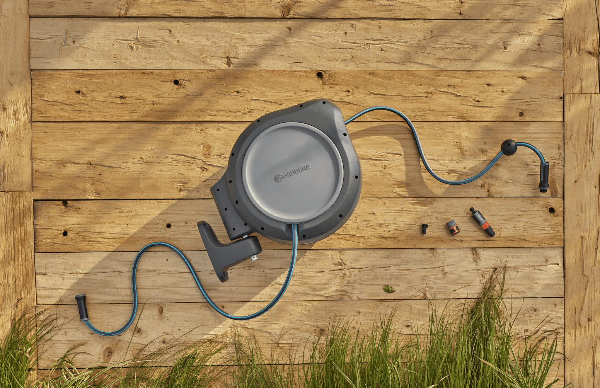 50 ft. Wall Mount Hose Reel with Frost Protection - Cheeky Garden