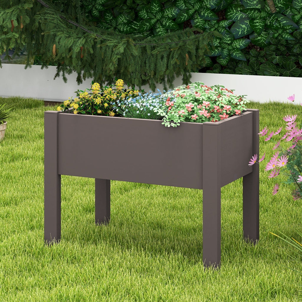 53L Raised Bed Grow Box Self-Watering Planter Box Stand with Water Level Monitor - Cheeky Garden