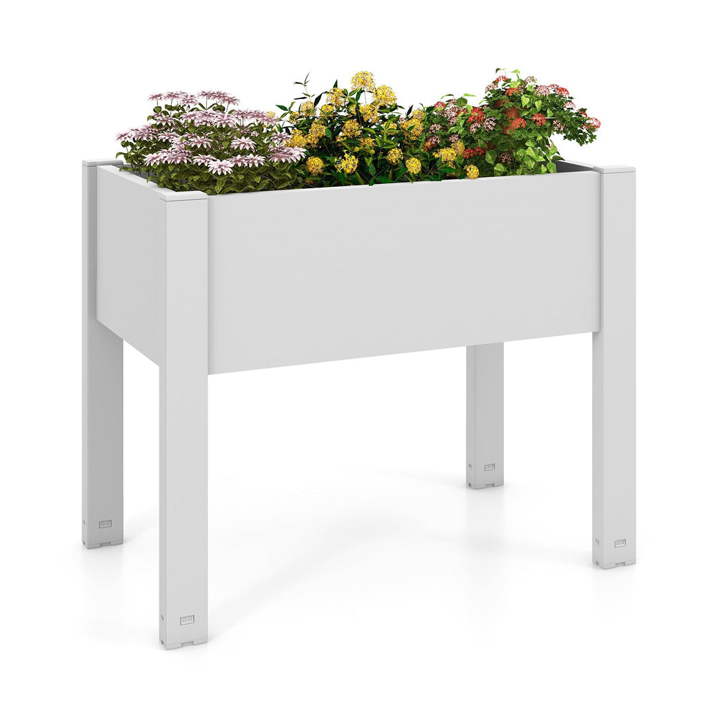 53L Raised Bed Grow Box Self-Watering Planter Box Stand with Water Level Monitor - Cheeky Garden