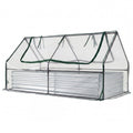 69 x 33 x 12 Inch Galvanized Raised Garden Bed with Cover-Black - Cheeky Garden