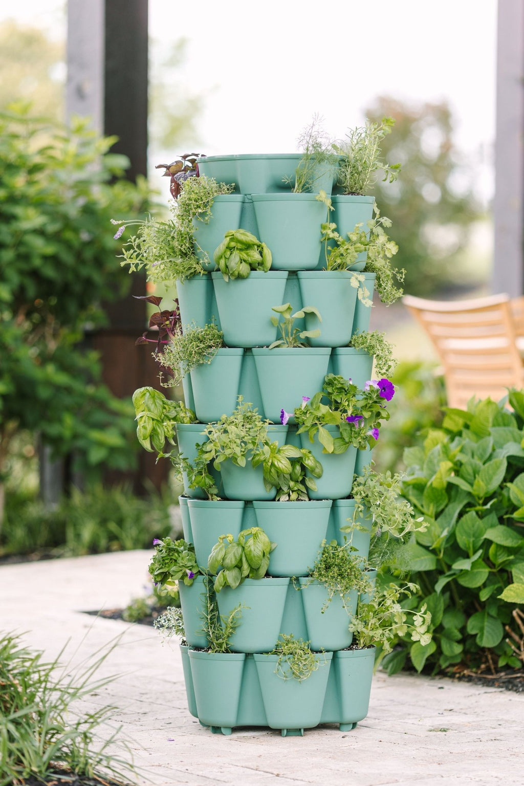 7 Tier GreenStalk Garden Leaf Vertical Planter - Basic Texture - Cheeky Garden