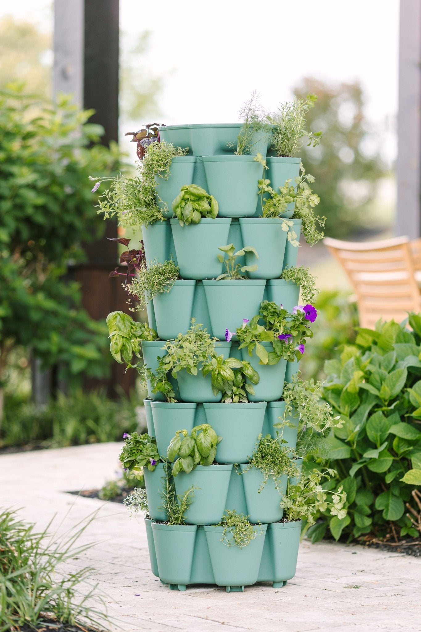 7 Tier GreenStalk Garden Leaf Vertical Planter - Basic Texture - Cheeky Garden