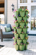 7 Tier GreenStalk Garden Leaf Vertical Planter - Basket Weave Texture - Cheeky Garden