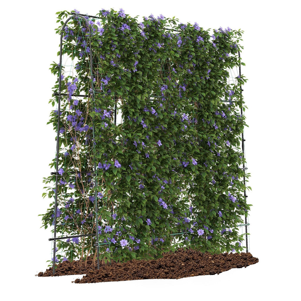 71 x 71 Inch U-Shaped Tall Garden Arched Trellis for Climbing Plants - Cheeky Garden