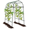 7.5 Feet Garden Arch Trellis with PE Coated Metal Structure - Cheeky Garden
