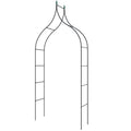 9.5 Feet Decorative Metal Garden Arch for Vine Rose Climbing Wedding Ceremony Party Decoration - Cheeky Garden