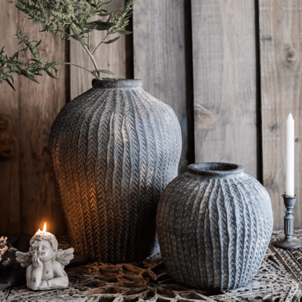Artisan Handcrafted Antique Vase - Cheeky Garden