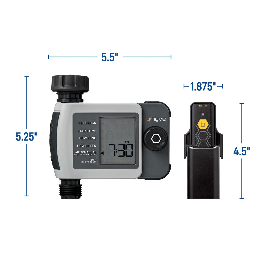 B-hyve XD Bluetooth 1-Outlet Hose Faucet Timer w/Hub | 24516 - Cheeky Garden