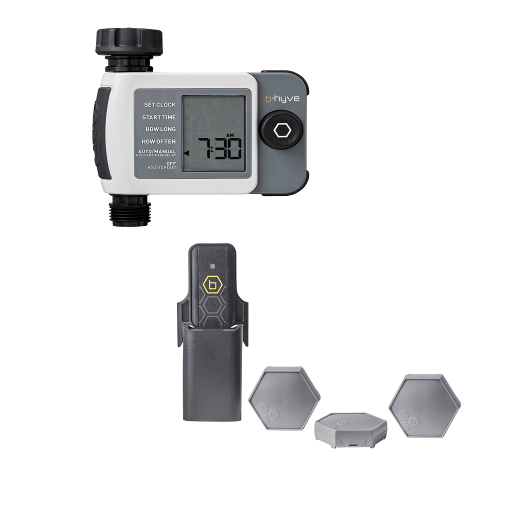 B-hyve XD Bluetooth 1-Outlet Hose Faucet Timer with B-hyve Flood Sensors | 71103 - Cheeky Garden