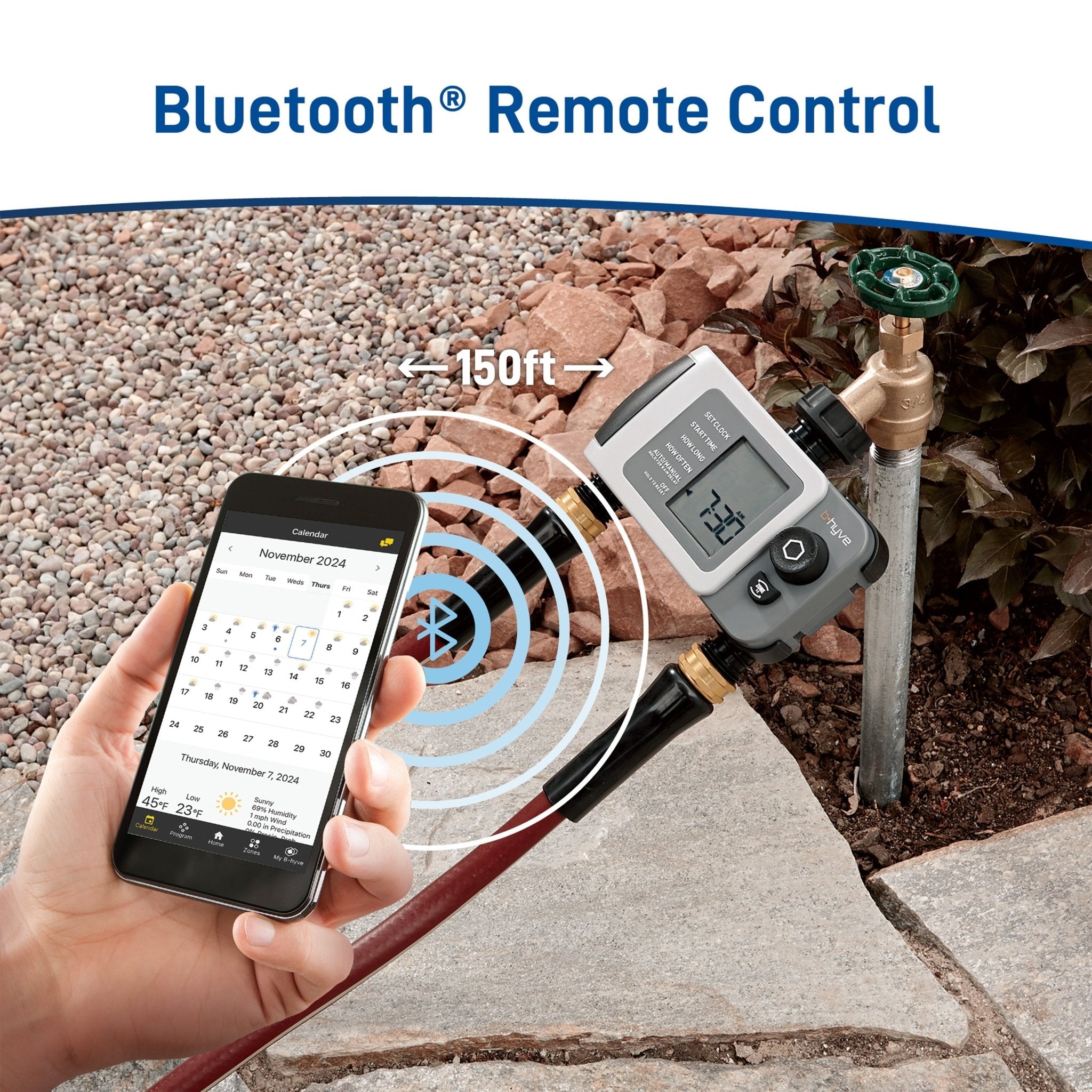B-hyve XD Bluetooth 2-Outlet Hose Faucet Timer | 24632 - Cheeky Garden