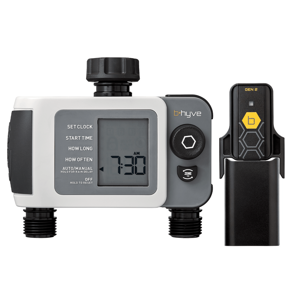B-hyve XD Bluetooth 2-Outlet Hose Faucet Timer w/Hub | 24637 - Cheeky Garden