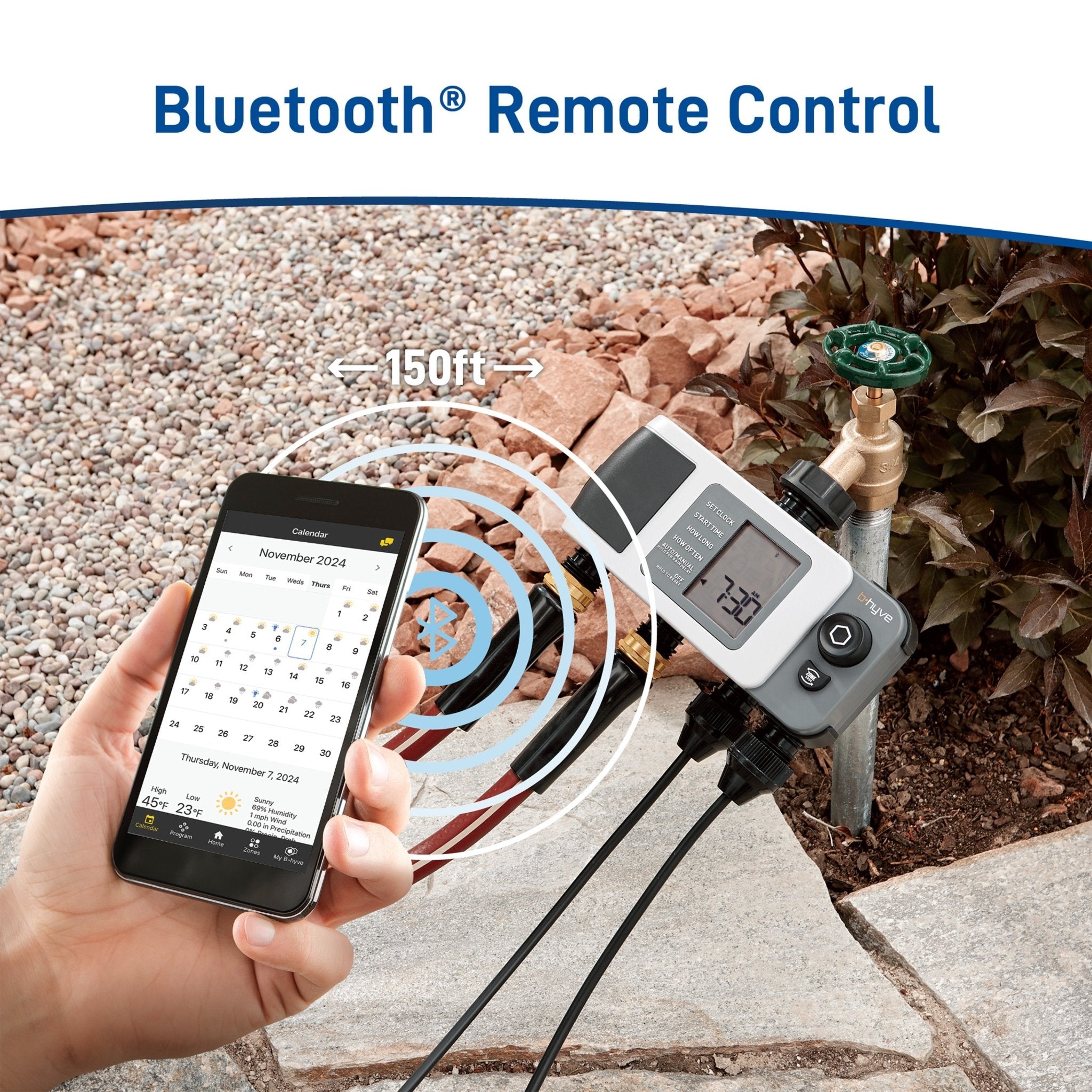 B-hyve XD Bluetooth 4-Outlet Hose Faucet Timer | 24634 - Cheeky Garden