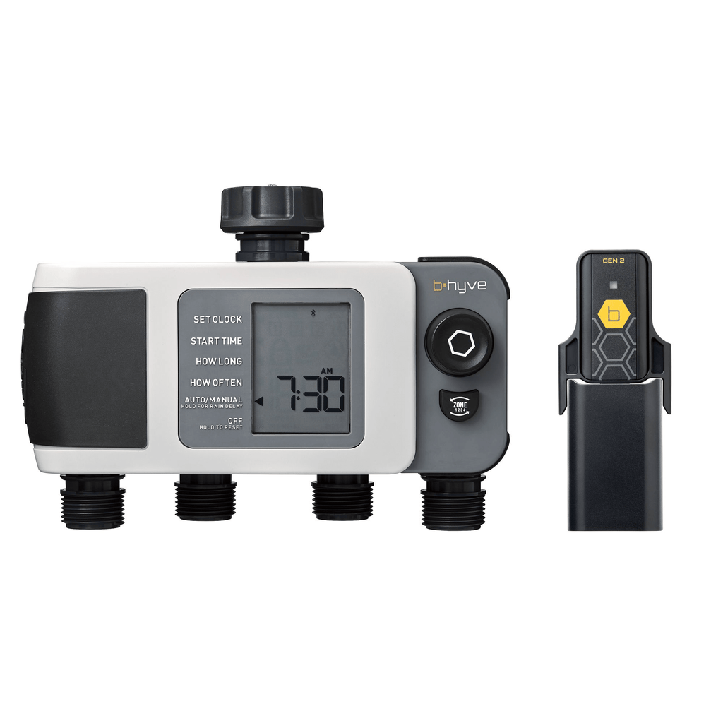 B-hyve XD Bluetooth 4-Outlet Hose Faucet Timer w/Hub | 24639 - Cheeky Garden