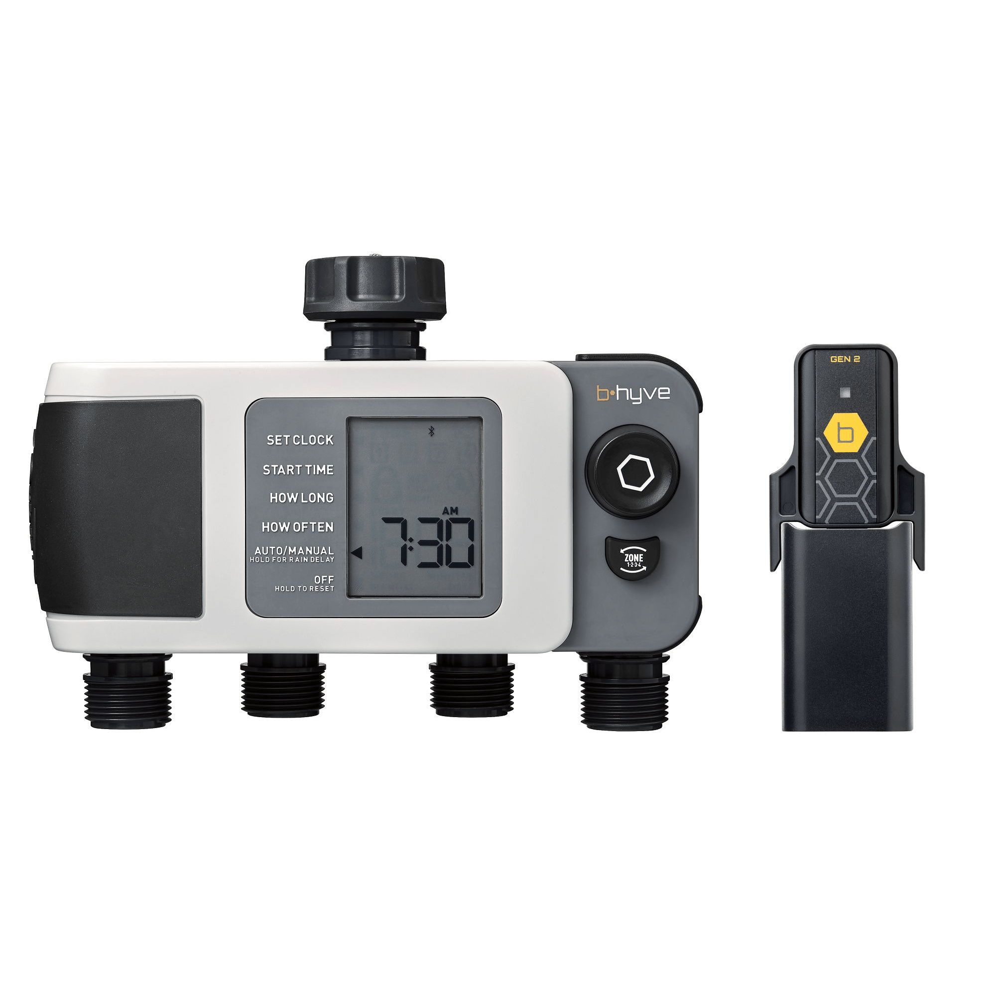 B-hyve XD Bluetooth 4-Outlet Hose Faucet Timer w/Hub | 24639 - Cheeky Garden