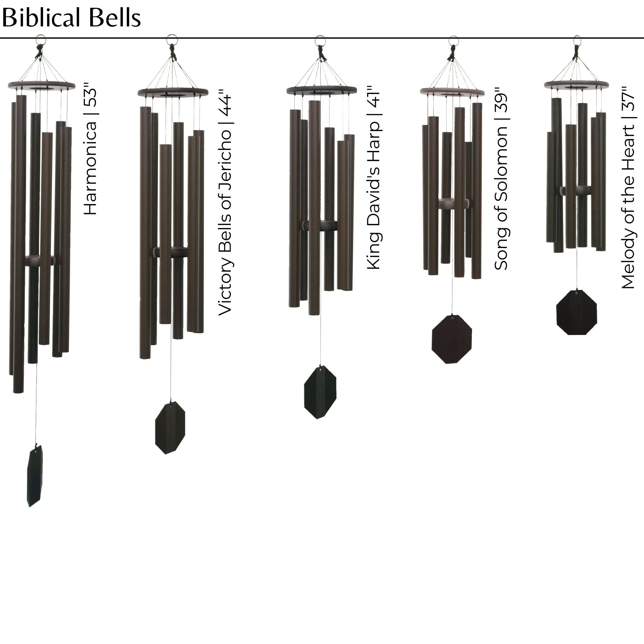 Biblical Bells Series Wind Chimes - Cheeky Garden