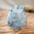 Blue Bubble Hand Blown Glass Vase - Cheeky Garden