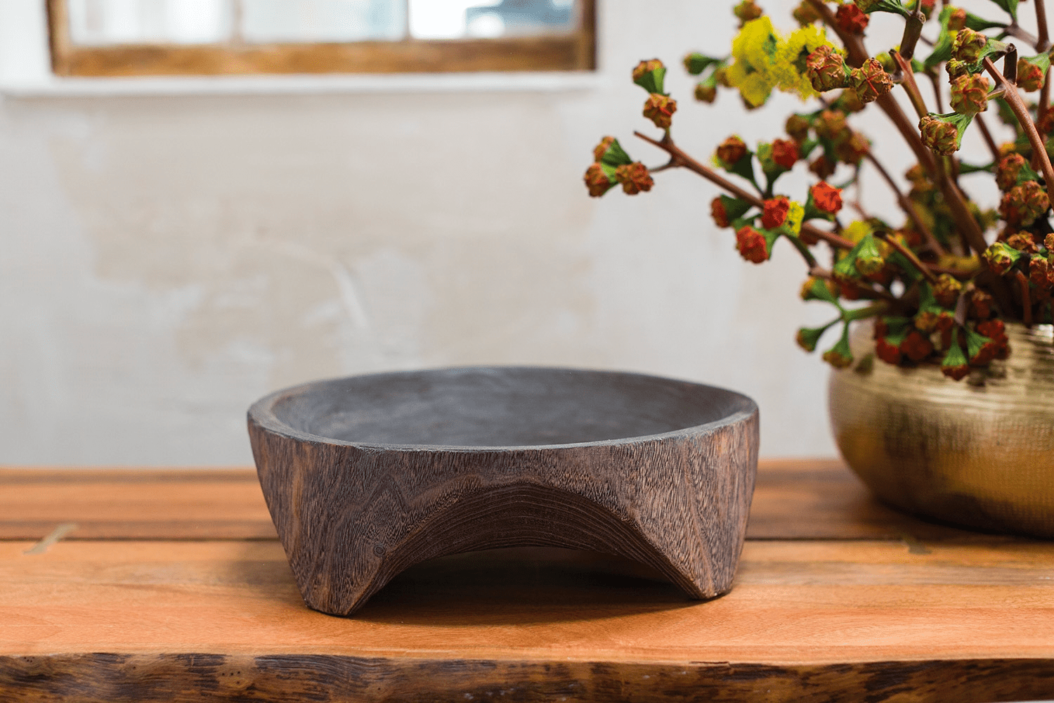 Bol En Bois Display Bowl - Cheeky Garden