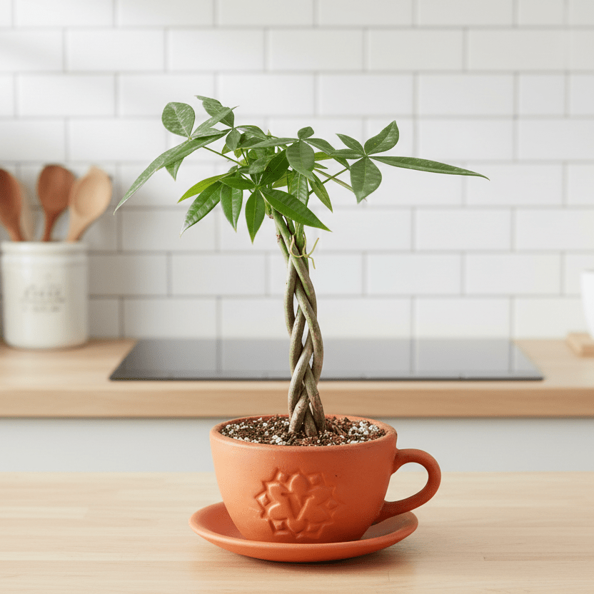Braided Money Tree (Pachira aquatica) - Cheeky Garden