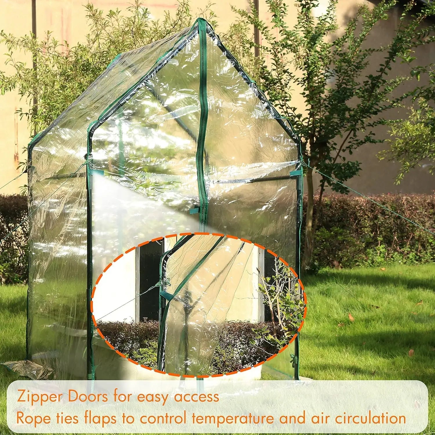 Cedar Raised Garden Bed with Greenhouse Cover - Cheeky Garden